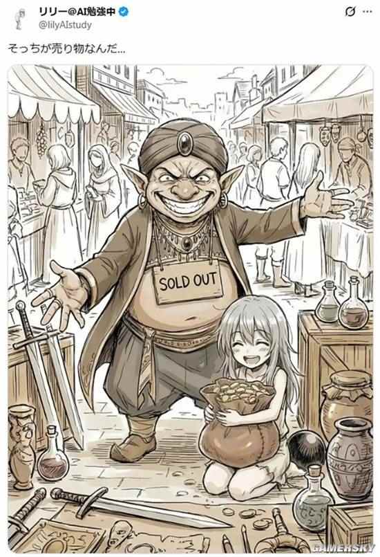 日本网友发起AI改图挑战，让奴隶少女的命运竟然有这么多反转(图9)