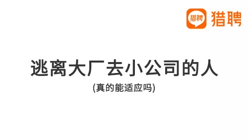 大厂精英纷纷跳槽小公司，没想到竟有3大隐形雷区等着他们 - 新媒体情报驿站