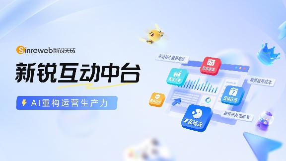 新锐天成发布“新锐互动中台”产品，AI赋能企业营销生产力升级(图1)