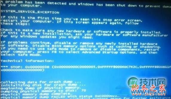 windows 7蓝屏提示错误代码0x0000003B怎么办?windows 7蓝屏解决(图3) windows 7蓝屏提示错误代码0x0000003B怎么办?windows 7蓝屏解决(图3)