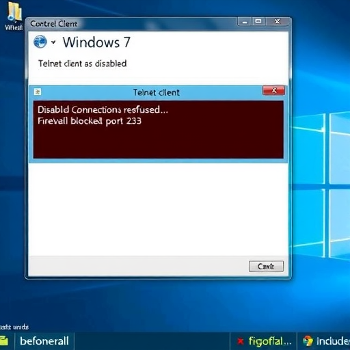 windows 7系统远程连接的Telnet连接不成功会被拒绝的解决方法(图1)