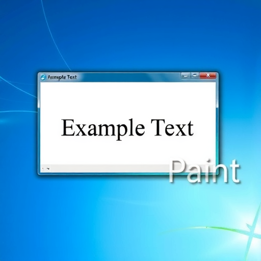 windows 7系统自带的画图软件让文字向左旋转90度示例(图2)