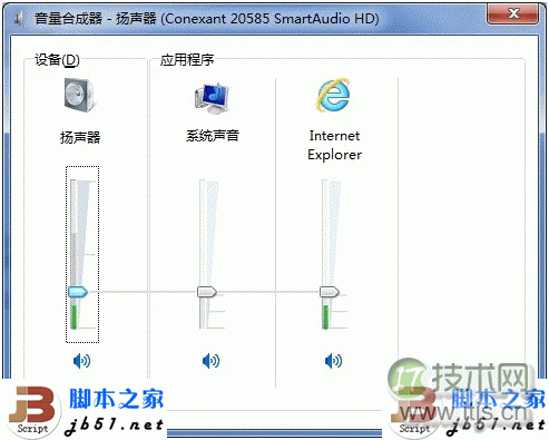 windows 7中音量控制以及设置禁播网页音乐的小技巧(图1)