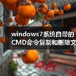windows7系统自带的CMD命令复制和删除文件夹(图3) windows7系统自带的CMD命令复制和删除文件夹(图3)