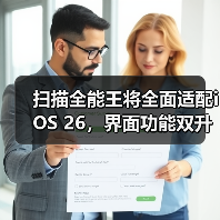 扫描全能王将全面适配iOS 26,界面功能双升级助力高效扫描(图1) 扫描全能王将全面适配iOS 26,界面功能双升级助力高效扫描(图1)