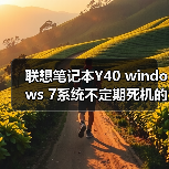联想笔记本Y40 windows 7系统不定期死机的原因及解决方法(图2) 联想笔记本Y40 windows 7系统不定期死机的原因及解决方法(图2)