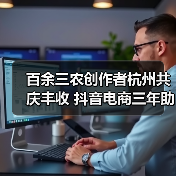 百余三农创作者杭州共庆丰收 抖音电商三年助销农特产品超200亿单(图2) 百余三农创作者杭州共庆丰收 抖音电商三年助销农特产品超200亿单(图2)