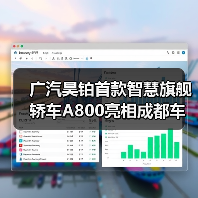 广汽昊铂首款智慧旗舰轿车A800亮相成都车展(图1) 广汽昊铂首款智慧旗舰轿车A800亮相成都车展(图1)