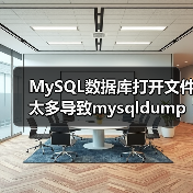 MySQL数据库打开文件太多导致mysqldump出错的解决(图3) MySQL数据库打开文件太多导致mysqldump出错的解决(图3)