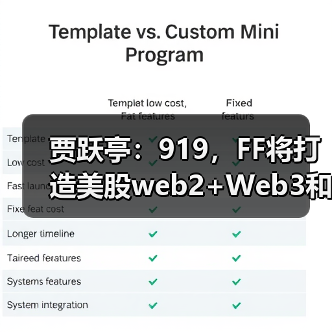 贾跃亭:919,FF将打造美股web2+Web3和EAI+Crypto第一股(图2) 贾跃亭:919,FF将打造美股web2+Web3和EAI+Crypto第一股(图2)