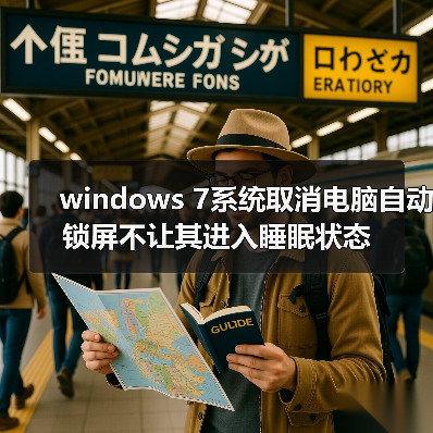 windows 7系统取消电脑自动锁屏不让其进入睡眠状态 - 新媒体情报驿站