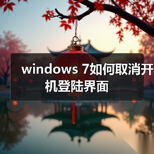 windows 7如何取消开机登陆界面 - 新媒体情报驿站