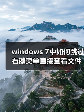 windows 7中如何跳过右键菜单直接查看文件属性(图3) windows 7中如何跳过右键菜单直接查看文件属性(图3)