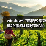 windows 7电脑经常死机如何移除导