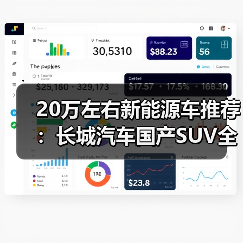 20万左右新能源车推荐:长城汽车国产SUV全解析(图4) 20万左右新能源车推荐:长城汽车国产SUV全解析(图4)
