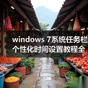 windows 7系统任务栏个性化时间设置教程全程图解(图2) windows 7系统任务栏个性化时间设置教程全程图解(图2)