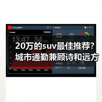 20万的suv最佳推荐？城市通勤兼顾诗和