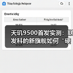 天玑9500首发实测：联发科的新旗舰如何“硬核” - 辰飞雨新媒体情报驿站