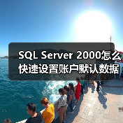 SQL Server 2000怎么快速设