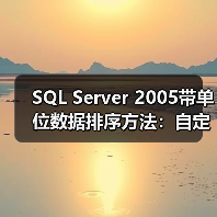 SQL Server 2005带单位数据排序方法:自定义函数实现单位转换(图3) SQL Server 2005带单位数据排序方法:自定义函数实现单位转换(图3)