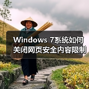 Windows 7系统如何关闭网页安全内