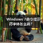 Windows 7命令提示符字体怎么调？