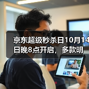 京东超级秒杀日10月14日晚8点开启，多