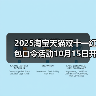 2025淘宝天猫双十一红包口令活动10月15日开启！最大25 - 辰飞雨新媒体情报驿站