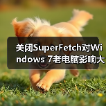 关闭SuperFetch对Windows 7老电脑影响大吗?(图4) 关闭SuperFetch对Windows 7老电脑影响大吗?(图4)