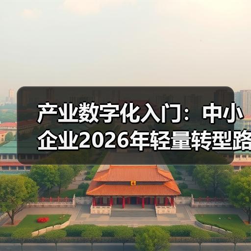 产业数字化入门：中小企业2026年轻量转型路径分析 - 辰飞雨新媒体情报驿站