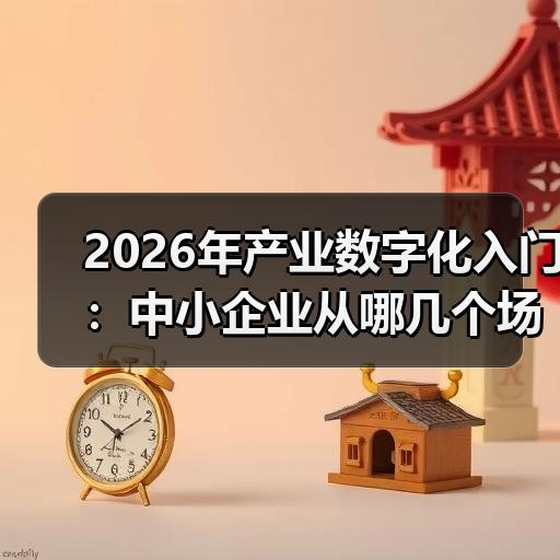 2026年产业数字化入门：中小企业从哪几