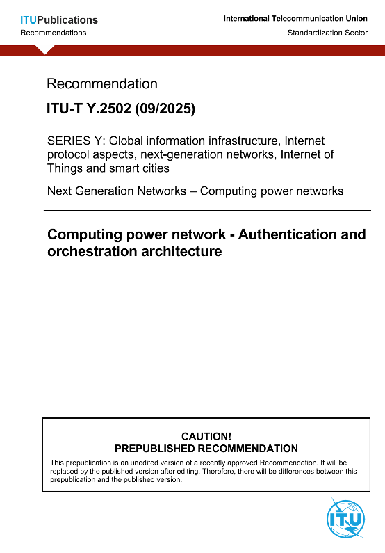 联通主导的算力网络国际标准ITU-T Y.2502正式发布(图1)